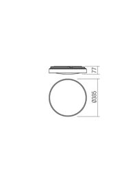 Plafonieră Amon LED 23 W IP44 4000 K 2