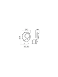 Aplică Sintra VE LED 12 W 3000 K WH 2