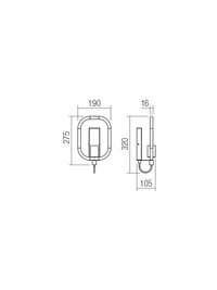 Aplică Aeris 1 x 42 W E27 BK 2