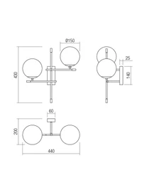 Aplică Essential 2 x 28 W E14 MGD A 2