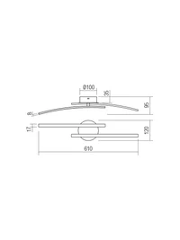 Aplică / plafonieră Yuno LED 14 W 4000 K MBR 2