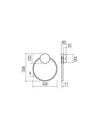 Aplică / plafonieră Atom LED 11 W 3000 K BK/BRASS 2