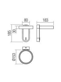Aplică Keen 6 W IP20 SWH 3000 K 2