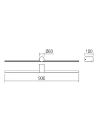 Aplică Row LED 18 W 3000 K SWH 2