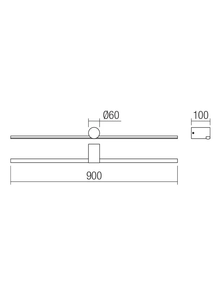 Aplică Row LED 18 W 3000 K SWH 2