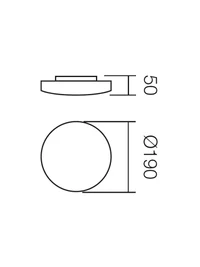 Aplică / plafonieră Rondo 1 x 33 W G9 3