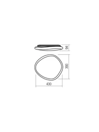 Aplică / plafonieră Dreamer LED 36 W 4000 K 2