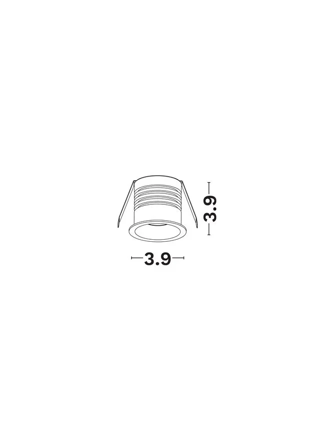 Spot Dustproof LED 3 W, 220-240 V, 288 lm, 2700K, IP65, UGR <19, CRI ≥92, aluminiu 2