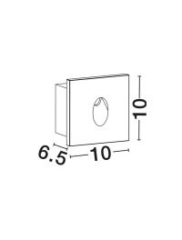 Aplică exterior RUT LED 3 W, 220-240 V, 100 lm, 3000K, IP65, ciment 8