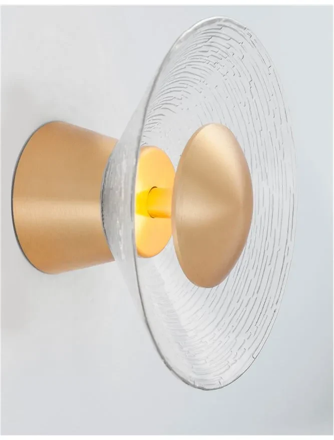 Aplică ESIL LED 8 W, 230 V, 536 lm, 3000K, IP20, aluminiu, sticlă și alamă 3