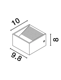 Aplică EPIC LED 6 W, 220-240 V, 579 lm, 3000K, IP20, aluminiu 3