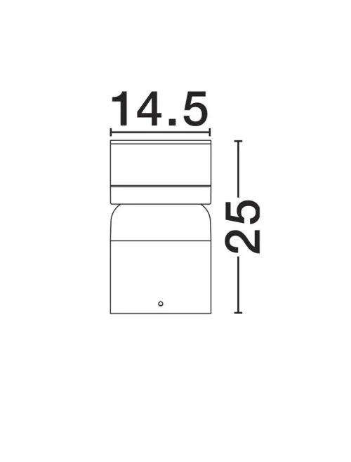 Stâlp AIRY LED 8 W, 220-240 V, 369 lm, 3000K, IP65, policarbonat și aluminiu
