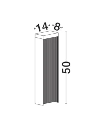 Stâlp ALLEY LED 8 W, 220-240 V, 365 lm, 3000K, IP65, aluminiu și sticlă 5