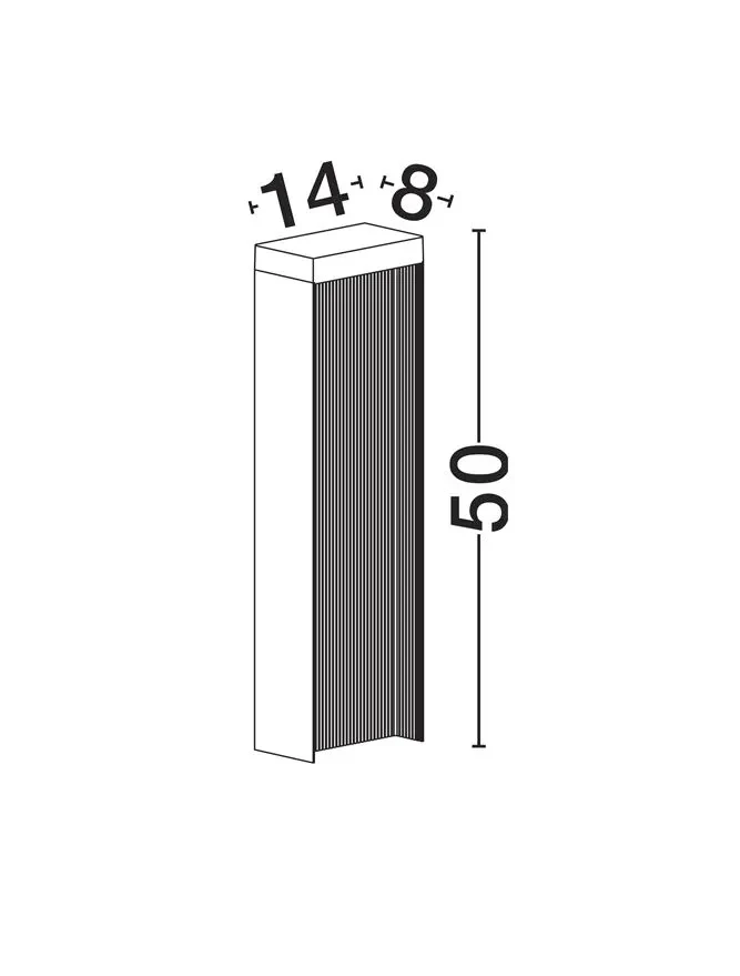 Stâlp ALLEY LED 8 W, 220-240 V, 365 lm, 3000K, IP65, aluminiu și sticlă 5