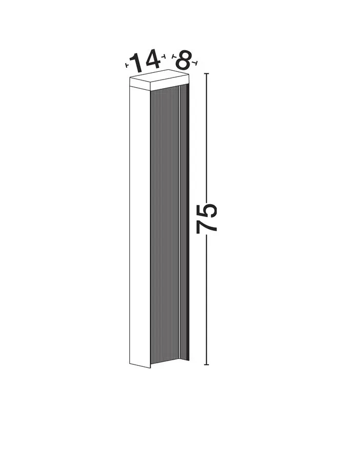 Stâlp ALLEY LED 8 W, 220-240 V, 365 lm, 3000K, IP65, aluminiu și sticlă 7