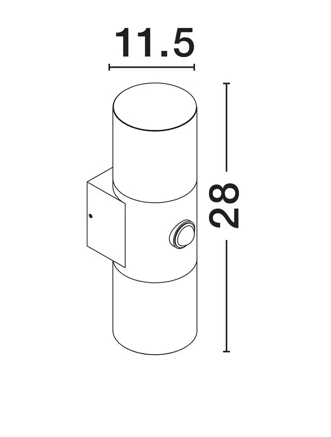 Aplică exterior PAUL LED 10 W, 220-240 V, 893 lm, 3000K, IP65, aluminiu 7