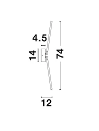 Aplică RACCIO LED 9 W, 230 V, 560 lm, 3000K, IP20, acril și metal 8