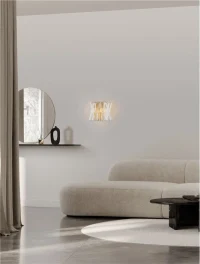 Aplică ESTRELLA E14, 2x5 W, 100-240 V, IP20, cristal, metal și alamă