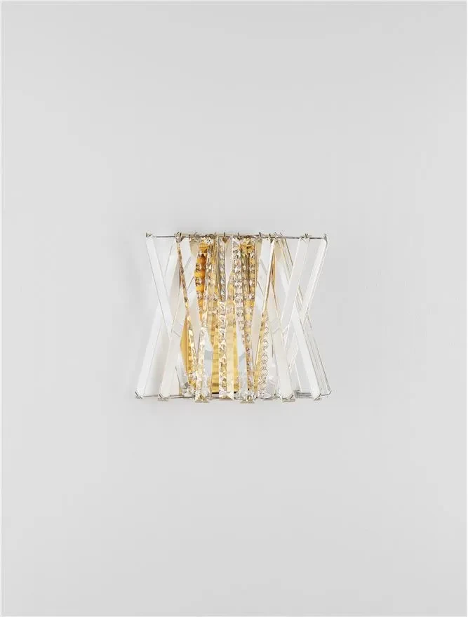 Aplică ESTRELLA E14, 2x5 W, 100-240 V, IP20, cristal, metal și alamă 3
