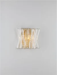 Aplică ESTRELLA E14, 2x5 W, 100-240 V, IP20, cristal, metal și alamă 4