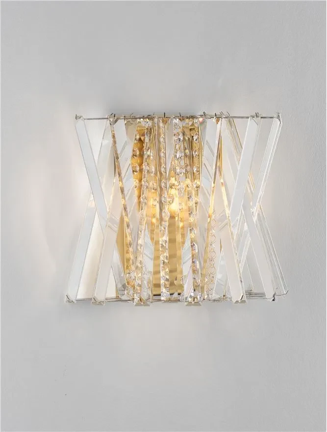 Aplică ESTRELLA E14, 2x5 W, 100-240 V, IP20, cristal, metal și alamă 5