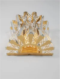 Aplică ESTRELLA E14, 2x5 W, 100-240 V, IP20, cristal, metal și alamă 6