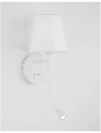 Aplică NIA E14, 3 W / 1x5 W, 230 V, 180 lm, 3000K, IP20, textil și metal 3