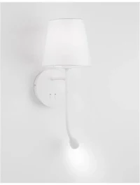 Aplică NIA E14, 3 W / 1x5 W, 230 V, 180 lm, 3000K, IP20, textil și metal 6