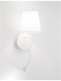 Aplică NIA E14, 3 W / 1x5 W, 230 V, 180 lm, 3000K, IP20, textil și metal 7