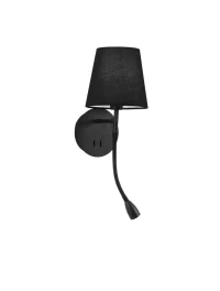 Aplică NIA E14, 3 W / 1x5 W, 230 V, 180 lm, 3000K, IP20, textil și metal 2