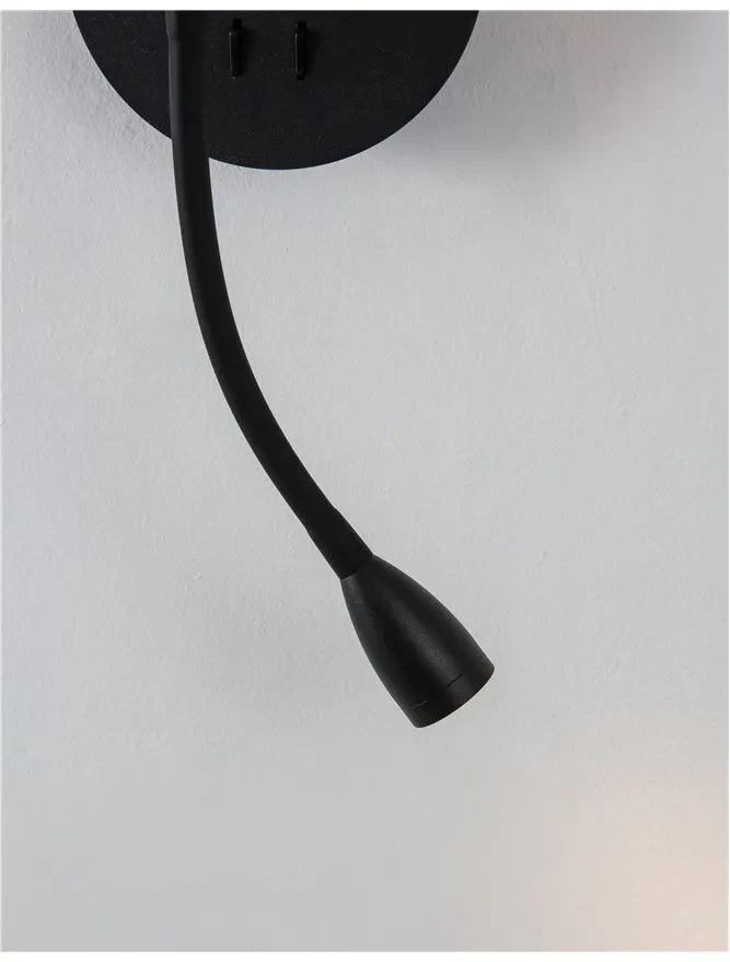 Aplică NIA E14, 3 W / 1x5 W, 230 V, 180 lm, 3000K, IP20, textil și metal 5