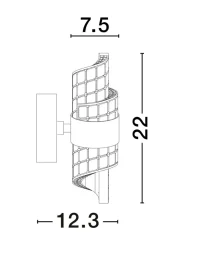 Aplică SENECA LED 9 W, 220-240 V, 739 lm, 3000K, IP20, acril și metal 8