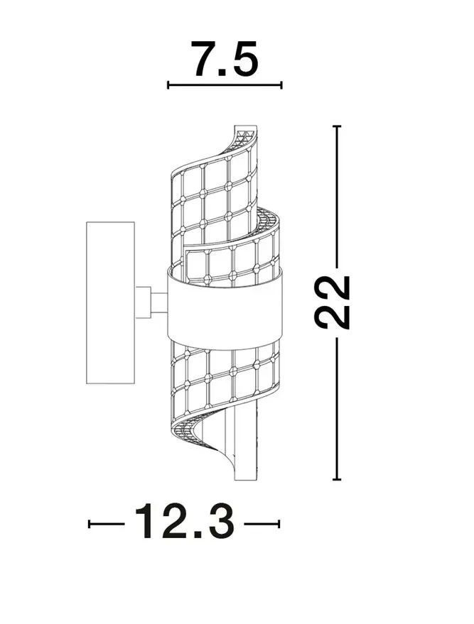 Aplică SENECA LED 9 W, 220-240 V, 739 lm, 3000K, IP20, acril și metal 8