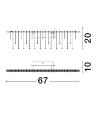 Aplică STELLAR LED 11 W, 220-240 V, 807 lm, 3000K, IP20, metal, alamă și cupru 5