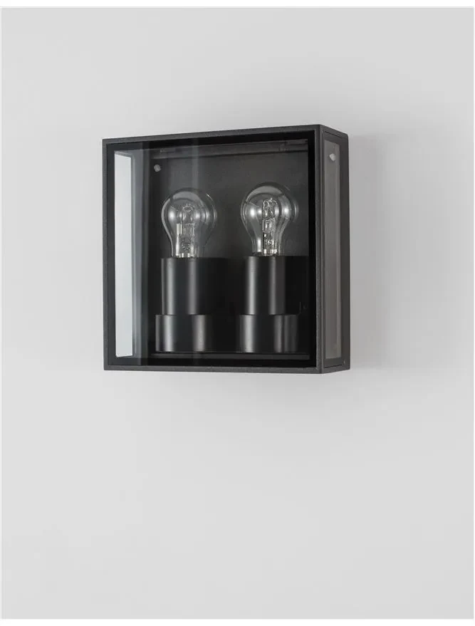 Aplică exterior SORREN E27, 2x12 W, 220-240 V, IP65, aluminiu și sticlă 3