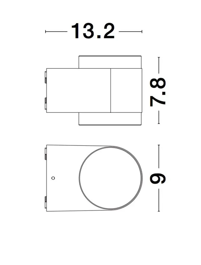 Aplică exterior NUS LED 2x4 W, 100-240 V, 480 lm, 3000K, IP54, CRI ≥80, aluminiu și acril 6