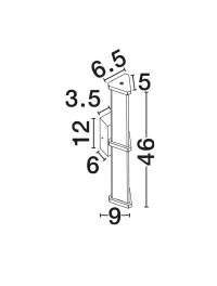 Aplică PHEME LED 7 W, 220-240 V, 516 lm, 2700K, IP44, dimmabil Triac, acril și metal 7