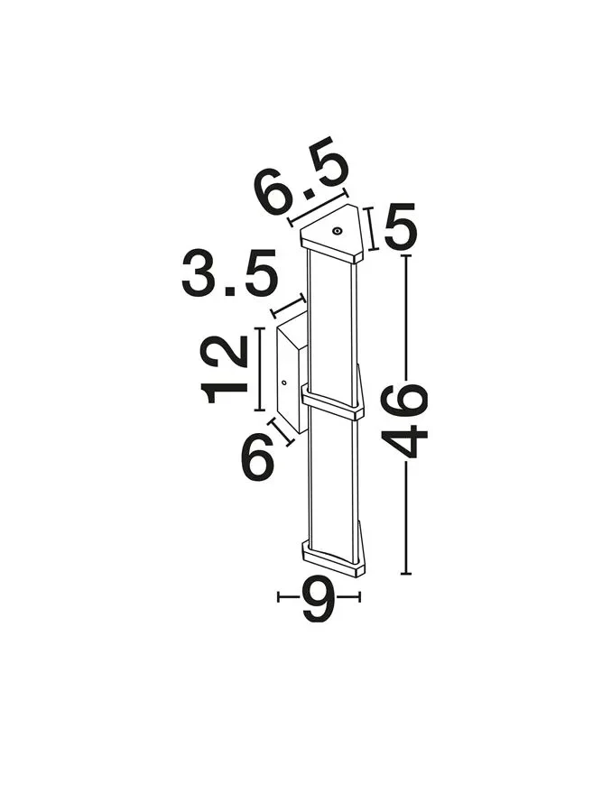 Aplică PHEME LED 7 W, 220-240 V, 516 lm, 2700K, IP44, dimmabil Triac, acril și metal 7