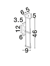 Aplică PHEME LED 7 W, 220-240 V, 516 lm, 2700K, IP44, dimmabil Triac, acril și metal 7