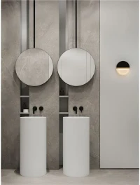 Aplică DORIN LED 7 W, 220-240 V, 431 lm, 3000K, IP44, dimmabil Triac, aluminiu, marmură, metal, sticlă și alamă