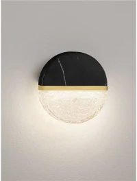 Aplică DORIN LED 7 W, 220-240 V, 431 lm, 3000K, IP44, dimmabil Triac, aluminiu, marmură, metal, sticlă și alamă 4