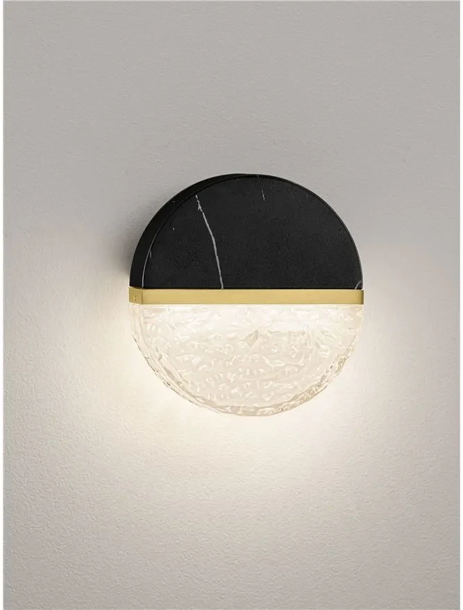 Aplică DORIN LED 7 W, 220-240 V, 431 lm, 3000K, IP44, dimmabil Triac, aluminiu, marmură, metal, sticlă și alamă 4