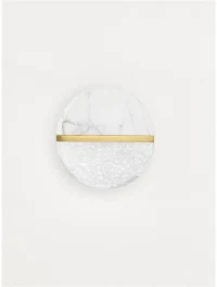 Aplică DORIN LED 7 W, 220-240 V, 431 lm, 3000K, IP44, dimmabil Triac, aluminiu, marmură, metal, sticlă și alamă 3