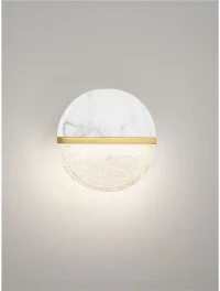 Aplică DORIN LED 7 W, 220-240 V, 431 lm, 3000K, IP44, dimmabil Triac, aluminiu, marmură, metal, sticlă și alamă 4