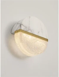Aplică DORIN LED 7 W, 220-240 V, 431 lm, 3000K, IP44, dimmabil Triac, aluminiu, marmură, metal, sticlă și alamă 6