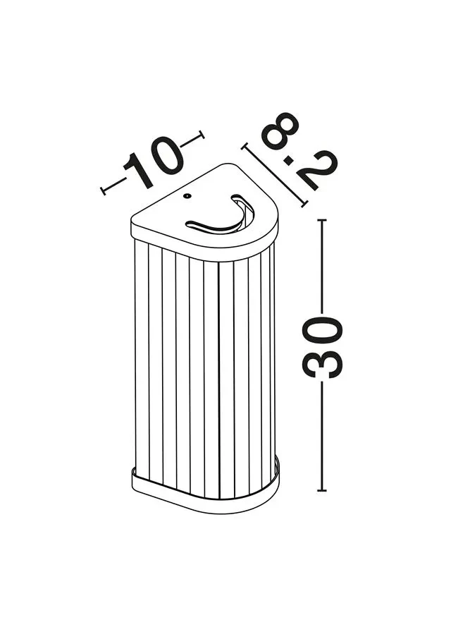 Aplică VITREE LED 11 W, 220-240 V, 888 lm, 3000-4000K, IP44, CCT selectabil prin DIP switch, aluminiu și metal 8
