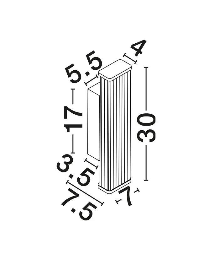 Aplică MISTY LED 7 W, 220-240 V, 455 lm, 3000-4000K, IP44, CCT selectabil prin DIP switch, aluminiu, acril și metal 7