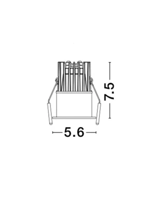 Spot BREE LED 7 W, 37 V 200 mA, 490 lm, 3000K, IP32, aluminiu