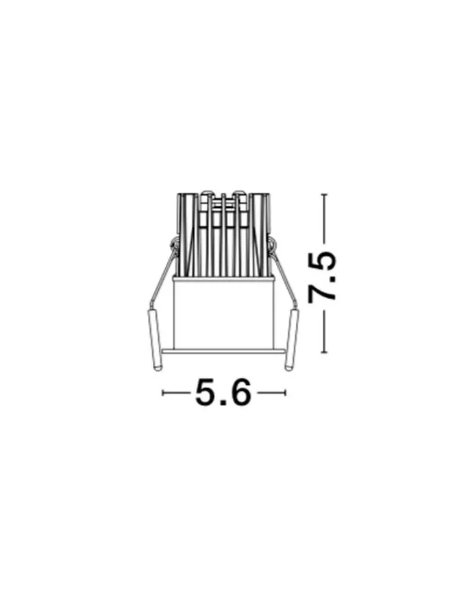 Spot BREE LED 7 W, 37 V 200 mA, 490 lm, 3000K, IP32, aluminiu 8