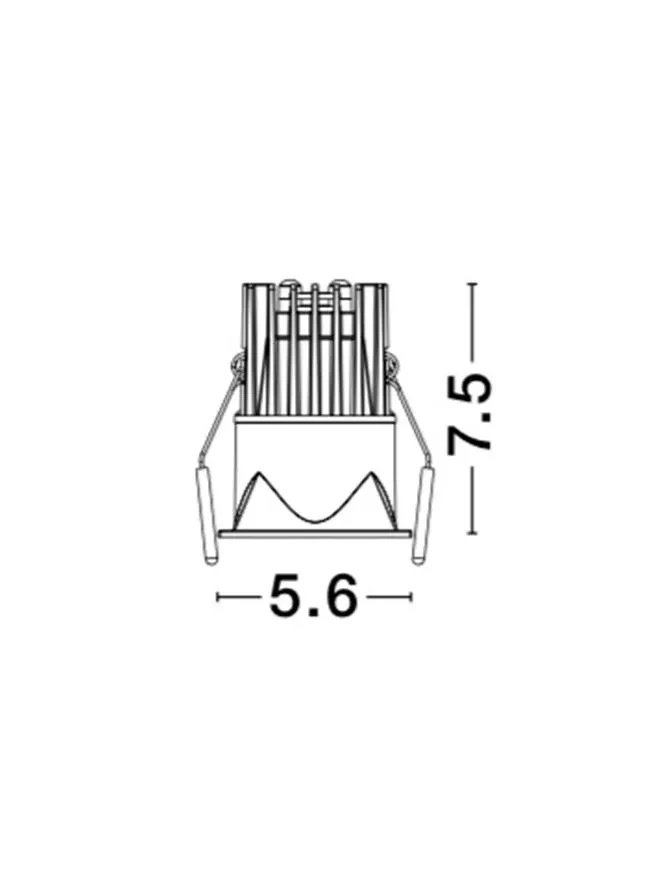 Spot BREE LED 7 W, 37 V 200 mA, 490 lm, 3000K, IP32, aluminiu 7